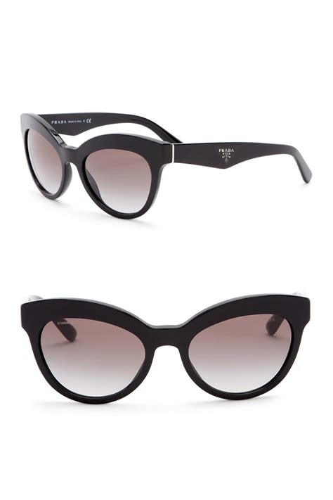 prada cat-eye logo eyeglasses|53mm cat eye sunglasses prada.